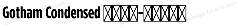 Gotham Condensed 英文字体字体转换